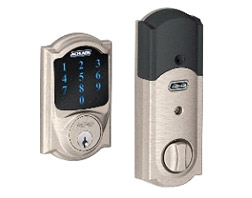 Schlage Z-Wave Plus Camelot Touchscreen Deadbolt with Built in Alarm