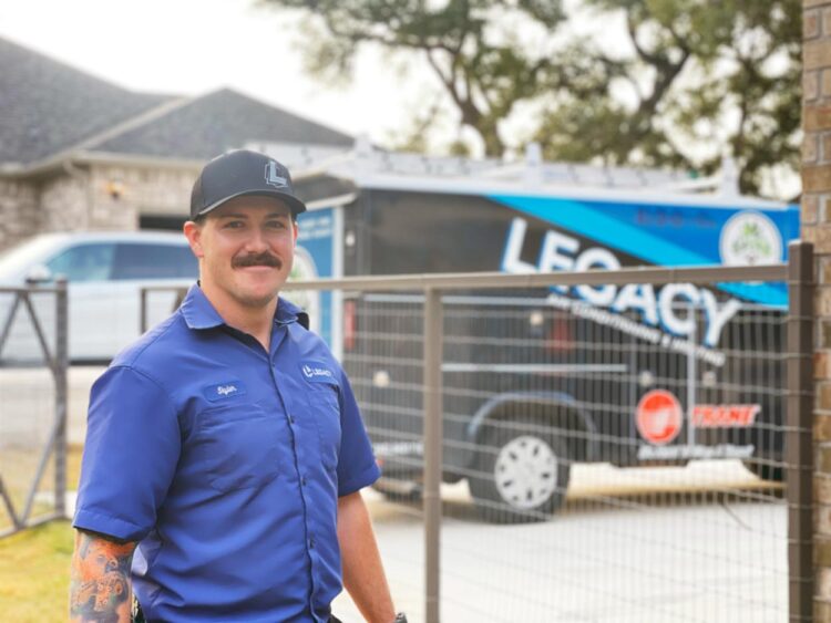Legacy Home Services HVAC Tech with van
